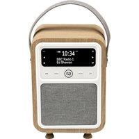 Vq Monty Portable DAB+/FM Bluetooth Radio - Oak, Brown