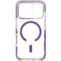 ZAGG Santa Cruz Snap iPhone 18 Pro Max Case - Clear & Purple, Black,Clear
