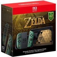 NINTENDO Switch 2 The Legend of Zelda 40th Anniversary Edition Console, Black,Gold,Green