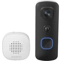 SWANN EVO SWIFI-SEVDBC Full HD WiFi Video Doorbell & Chime, White,Black