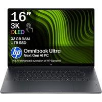 HP OmniBook Ultra Next Gen AI 16 Laptop - NVIDIA RTX Spark, 1 TB SSD, Eclipse Grey, Silver/Grey
