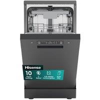 HISENSE HS523C15BUK Slimline Dishwasher - Black, Black
