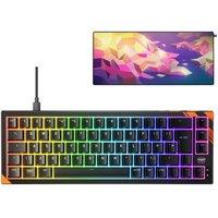 Cheryxtrfy K5 Pro TMR Compact Mechanical Gaming Keyboard & GP5 Litus Gaming Mouse Mat Bundle, Black