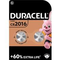 DURACELL 2016 DL2016/CR2016 Lithium Batteries - Pack of 2