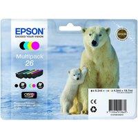 EPSON Polar Bear T2616 Cyan, Magenta, Yellow & Black Ink Cartridges - Multipack, Black & Tri