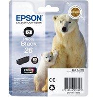EPSON Polar Bear T2611 Photo Black Ink Cartridge, Black
