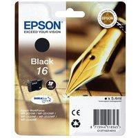 EPSON Pen & Crossword T1621 Black Ink Cartridge, Black