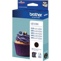 BROTHER LC123BK Black Ink Cartridge, Black