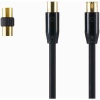 SANDSTROM Black Series S2AER114X Aerial Cable & Adapter - 2 m, Black