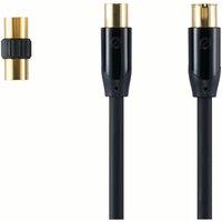 SANDSTROM Black Series Aerial Cable & Adapter - 5 m, Black