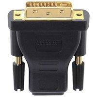 SANDSTROM Black Series SHDVA114X HDMI to DVI Adapter, Black,Gold