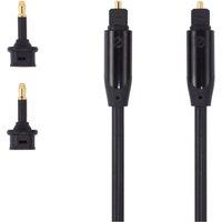 SANDSTROM Black Series S1OPT114X Digital Optical Cable - 1 m, Black