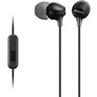 SONY EX15APB Headphones - Black, Black