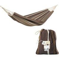 Paradiso Family Sized Handcraftec Garden Hammock with Bag - Cafe