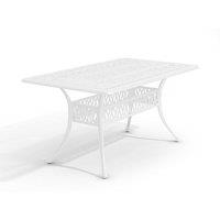 Rectangular Cast Aluminum Garden Bistro Dining Table