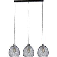 Novo 3 Way Brushed Chrome Ceiling Light Low Hanging Pendant