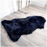 Blue Sheepskin Rug XXL