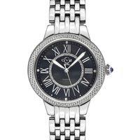 Astor II Black Dial Stainless Steel Swiss Quartz Diamond Watch