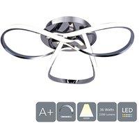 HALO LED Semi-Flush Ceiling Light Polished Chrome