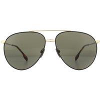 Burberry Sunglasses BE3108 1293/3 Gold and Matte Black  Brown