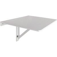 'Hideaway' - Wooden Fold Down Drop-leaf Wall Mounted Craft / Kitchen Table - White