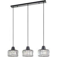 3 Light Crystal Bar Pendant Light