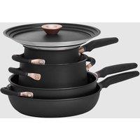 Accent Induction Cookware set non stick and Dishwasher Safe, Space Saving Design, 6 Piece