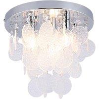 Crystal Bathroom Ceiling Light 3xG9 Cap Type Modern Circular Crystals