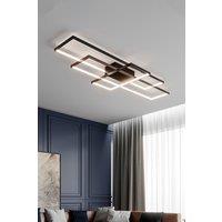 Neutral Style Dimmable Rectangular LED Semi Flush Ceiling Light