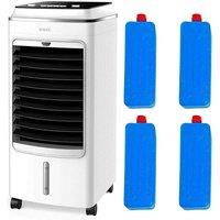 Portable Air Cooler Mobile Evaporative Cooling Fan Humidifier 4L