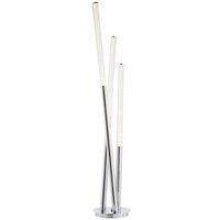 Glacier LED 3 Light Floor Lamp Chrome Acrylic With Bubbles