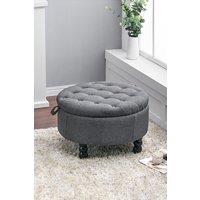 Round Cocktail Ottoman Footstool