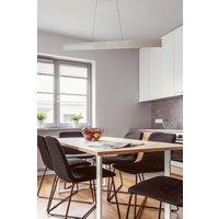 LED Up and Down Pendant Light Brushed Aluminium Finish 20W Warm White (Non-Dimmable)