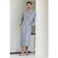 Herringbone Brushed Cotton Dressing Gown