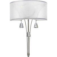 Mime 2 Light Indoor Wall Light Brushed Nickel E14