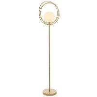 'BERGAMO' Non Dimmable Stylish Contemporary 1 Light Glass Floor Lamp