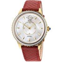 Siena 11702-525 White Dial Red Leather Swiss Quartz Watch