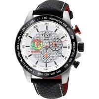 Scuderia 9920 Black Leather Chronograph Swiss Quartz Watch