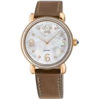 Ravenna 12611 White MOP Dial Taupe Leather Swiss Quartz Watch