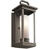 Outdoor IP44 Wall Light Sconce Rubbed Bronze LED E27 60W Bulb Outside External