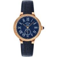 Astor Vegan Swiss Quartz Diamonds Blue Dial Blue Vegan Strap Watch
