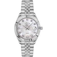 Naples Swiss Quartz Diamonds Silver Dial Steel Watch