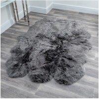 Sextuple Grey Sheepskin Rug