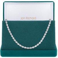 Rhodium Plated And Cubic Zirconia Tennis Necklace - Gift Boxed