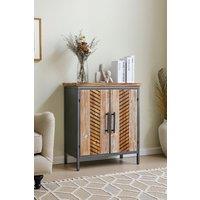 Classic Wooden Storage Console Cabinet with 2 Shelves