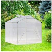 Aluminium Hobby Greenhouse with Window Opening