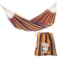 Paradiso Family Sized Handcrafted Garden Hammock with Bag - Tropical