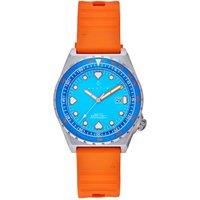 Baltic Strap Watch w/Date - Blue/Orange