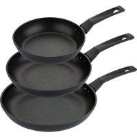 9 X Tougher Frying Pan Dishwasher Safe Non Stick Cookware - Pack of 3