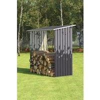 Garden Outdoor Metal Firewood Log Storage Shed